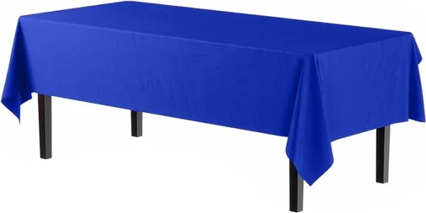 Dark Blue Plastic Table Cover