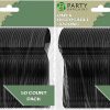 Party Bargains Disposable Cutlery set, SAPPHIRE Design, Clear Color, 360 Pieces: 180 Forks, 120 Spoons, 60 Knives