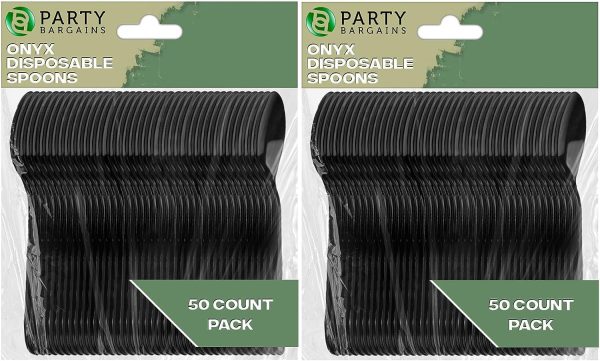 Party Bargains Disposable Cutlery set, SAPPHIRE Design, Clear Color, 360 Pieces: 180 Forks, 120 Spoons, 60 Knives