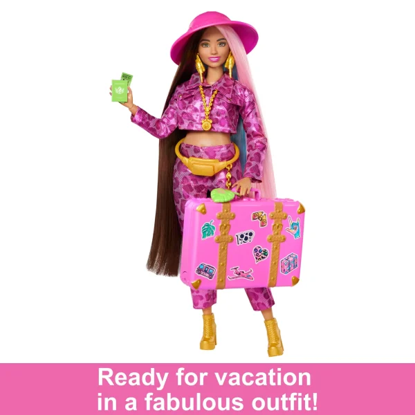 Travel Barbie Doll With Safari Fashion, Barbie Extra Fly