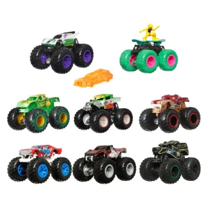 Hot Wheels Monster Trucks Trophy Champions Collection, 5 1:64 Scale Toy Trucks & 6 Die-Cast Cars