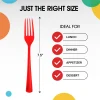 Heavy Duty Red Plastic Forks | 50 Count