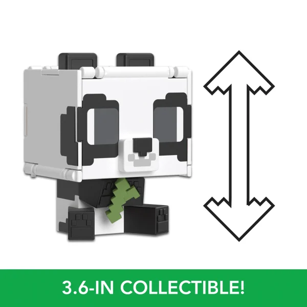 Minecraft Flippin’ Figs Figures Collection, 2-In-1 Fidget Play, 3.75-in Scale & Pixelated Design (Characters May Vary)