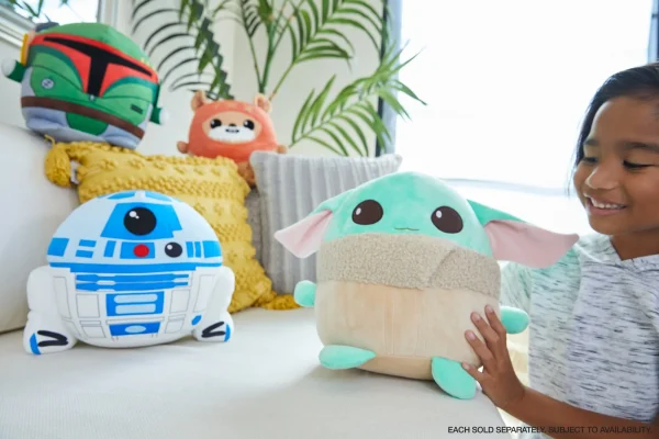 Star Wars Cuutopia Plush Grogu, 10-In  Soft Rounded Pillow Doll, Collectible Superhero Stuffed Animal
