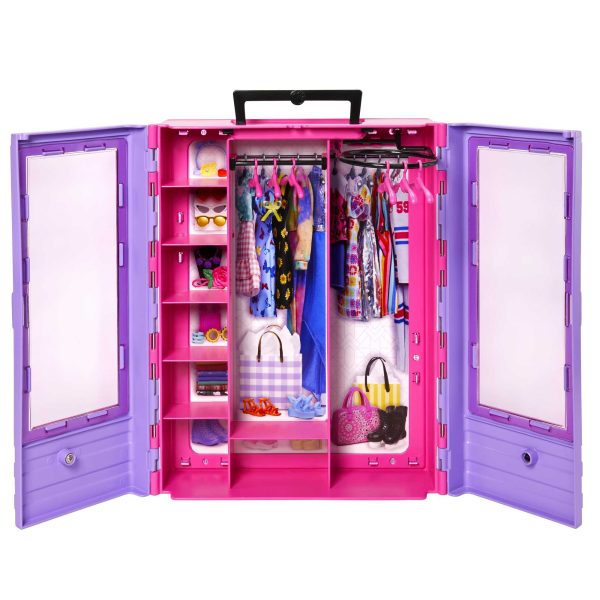 Barbie Ultimate Closet Doll And Playset Portable Fashion Toy With Doll, Clothes And Accessories