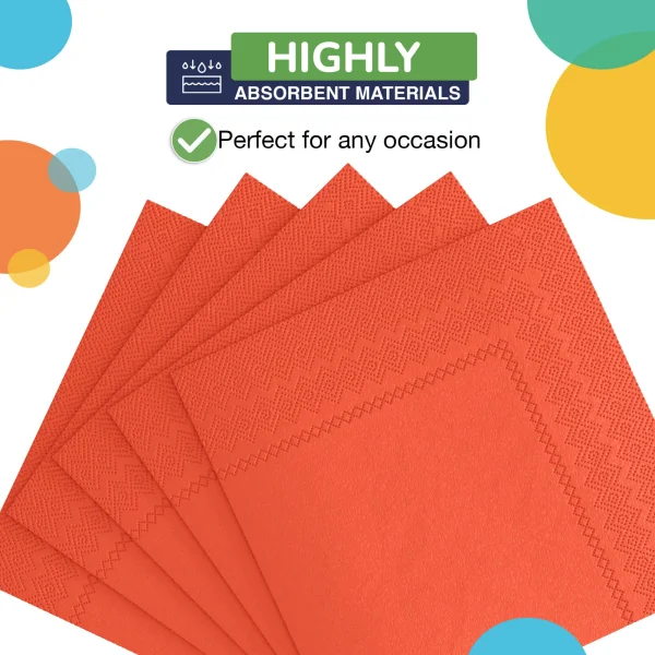 Orange Luncheon Napkins | 20 Count