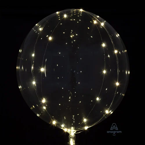 Anagram 18in Crystal Clearz Clear with White Lights 1ct