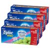 Ziploc Gallon Food Storage Slider Bags, Power Shield Technology for More Durability, 104 Bags Total