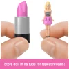 Barbie Mini Barbieland Fashionistas Dolls, 1.5-Inch Dolls in Lipstick Tube, Surprise Reveal