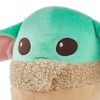 Star Wars Cuutopia Plush Grogu, 10-In  Soft Rounded Pillow Doll, Collectible Superhero Stuffed Animal