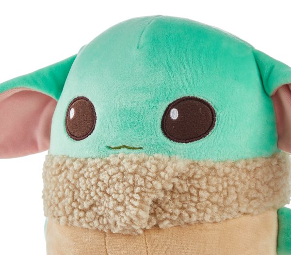 Star Wars Cuutopia Plush Grogu, 10-In  Soft Rounded Pillow Doll, Collectible Superhero Stuffed Animal