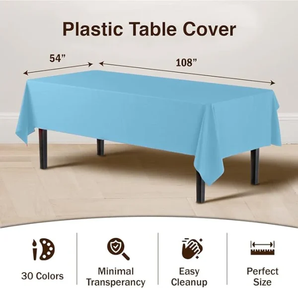 Premium Sky Blue Table Cover