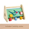 Fisher-Price Wooden Activity Triangle, 2-Sided Fine Motor Toy For Baby, 1 Wood Piece