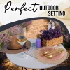 Pink/Gold Petal Plates - Combo Pack 20/20