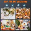 7.5" Clear Plastic Knives Heavy Duty Upgraded Heat Resistant & BPA Free, Solid and Durable Plastic Cutlery, Premium Disposable Knives, for Party Supply(84 Count)