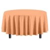 Premium Round Peach Table Cover