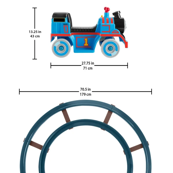 Power Wheels Thomas & Friends Thomas With Track Ride-On Toy Train For Toddlers