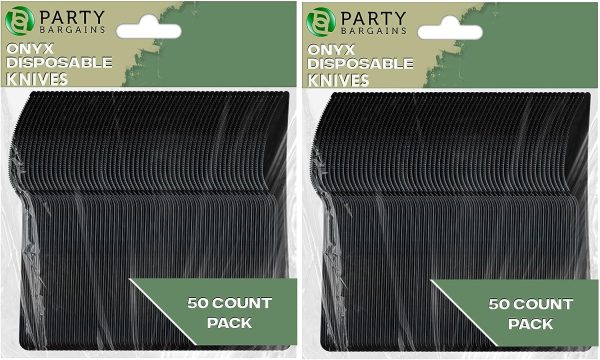 Party Bargains Disposable Cutlery set, SAPPHIRE Design, Clear Color, 360 Pieces: 180 Forks, 120 Spoons, 60 Knives