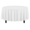 Premium Round White Table Cover