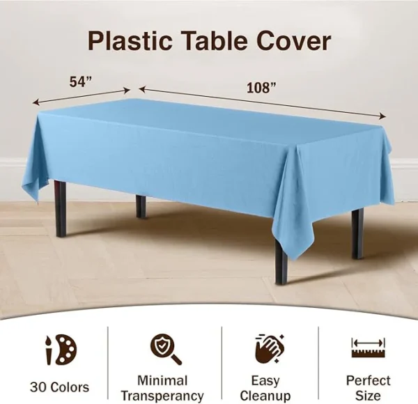 Premium Light Blue Table Cover