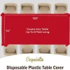 Red Plastic Table Cover