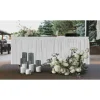 White Plastic Table Skirt