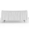 White Plastic Table Skirt