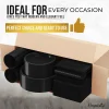 350 pcs disposable tableware set black