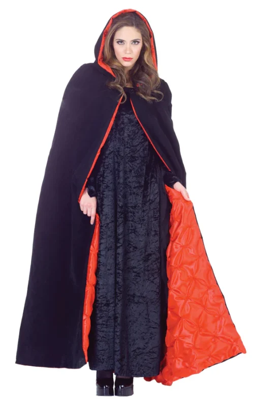 Majestic Velvet Hooded Cape