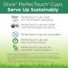 Dixie PerfecTouch 12 Oz Insulated Paper Hot Coffee Cup by GP PRO (Georgia-Pacific); Coffee Haze; 5342DX; 500 Count (25 Cups Per Sleeve; 20 Sleeves Per Case)