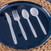 Party Bargains Disposable Cutlery set, SAPPHIRE Design, Clear Color, 360 Pieces: 180 Forks, 120 Spoons, 60 Knives