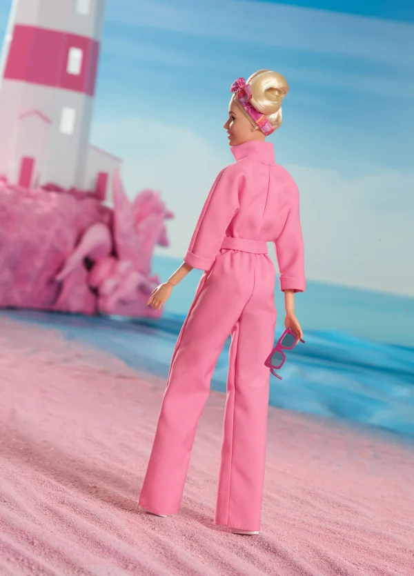 Barbie The Movie Collectible Doll, Margot Robbie As Barbie in Pink Power Jumpsuit