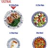 Dixie Ultra Paper Plates, 10 1/16 inch, Dinner Size Printed Disposable Plate, 172 Count (4 Packs of 43 Plates), Packaging and Design May Vary
