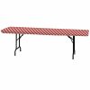Gingham Plastic Tablecover Stay Put 29X72 1Ct