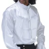 XXL White Goth Elegance Shirt