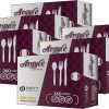 Party Bargains Disposable Cutlery set, SAPPHIRE Design, Clear Color, 360 Pieces: 180 Forks, 120 Spoons, 60 Knives