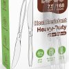 360 Count Plastic Silver Ware Heavy Duty, 120 Forks, 120 Spoons, 120 Knives, Heat Resistant & BPA Free Disposable SilverWare, Disposable Cutlery set, Premium Clear Utencils for Party Supply