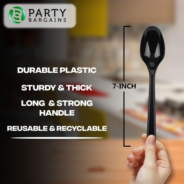 Party Bargains Disposable Cutlery set, SAPPHIRE Design, Clear Color, 360 Pieces: 180 Forks, 120 Spoons, 60 Knives
