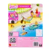 Barbie World Hammock Set With 7 Camping Accessories Including Swinging Hammock With Guitar & Puppy