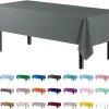 Silver Plastic Table Cover