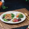 Paper Plates, 100% Compostable Heavy Duty Disposable Plate - [125-Pack] - {PFAS-Free} - {BPI Certified} - [9 Inch] Eco-Friendly, Biodegradable Bagasse Natural Brown 9" Dinner Plates - By Stack Man