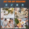 7.5" Clear Plastic Knives Heavy Duty Upgraded Heat Resistant & BPA Free, Solid and Durable Plastic Cutlery, Premium Disposable Knives, for Party Supply(84 Count)