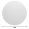 120 In. Premium Round White Table Cover