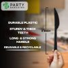 Party Bargains Disposable Cutlery set, SAPPHIRE Design, Clear Color, 360 Pieces: 180 Forks, 120 Spoons, 60 Knives