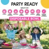 12 Oz. Hot Pink Plastic Bowls | 8 Count