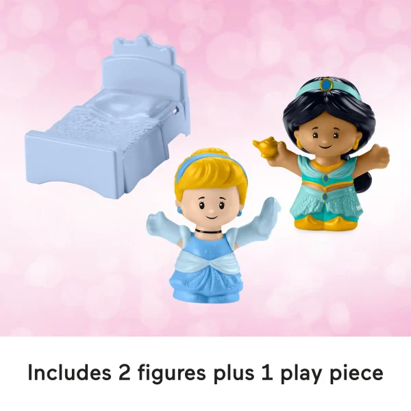 Disney Princess Magical Lights & Dancing Castle Little People Toddler Playset, 2 Figures