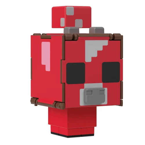 Minecraft Flippin’ Figs Figures Collection, 2-In-1 Fidget Play, 3.75-in Scale & Pixelated Design (Characters May Vary)
