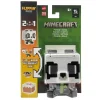Minecraft Flippin’ Figs Figures Collection, 2-In-1 Fidget Play, 3.75-in Scale & Pixelated Design (Characters May Vary)