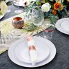 Supernal 60 Pack Pre Rolled Napkins with Gold Plastic Silverware, Premium Disposable Gold Wrapped Cutlery Set Includes: 60 Forks 60 Knives 60 Spoons 60 Napkin for Party