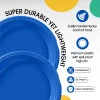 10 In. Dark Blue Plastic Plates | 50 Count